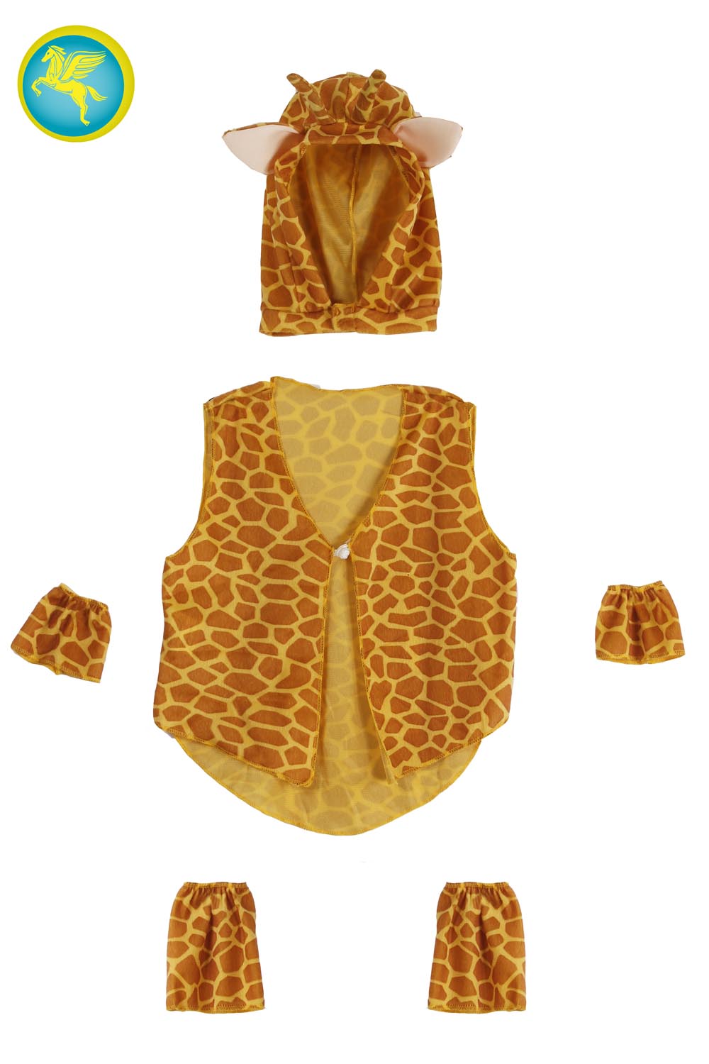 SET GIRAFFA + GILET + POLSINI + SCALDAMUSCOLI